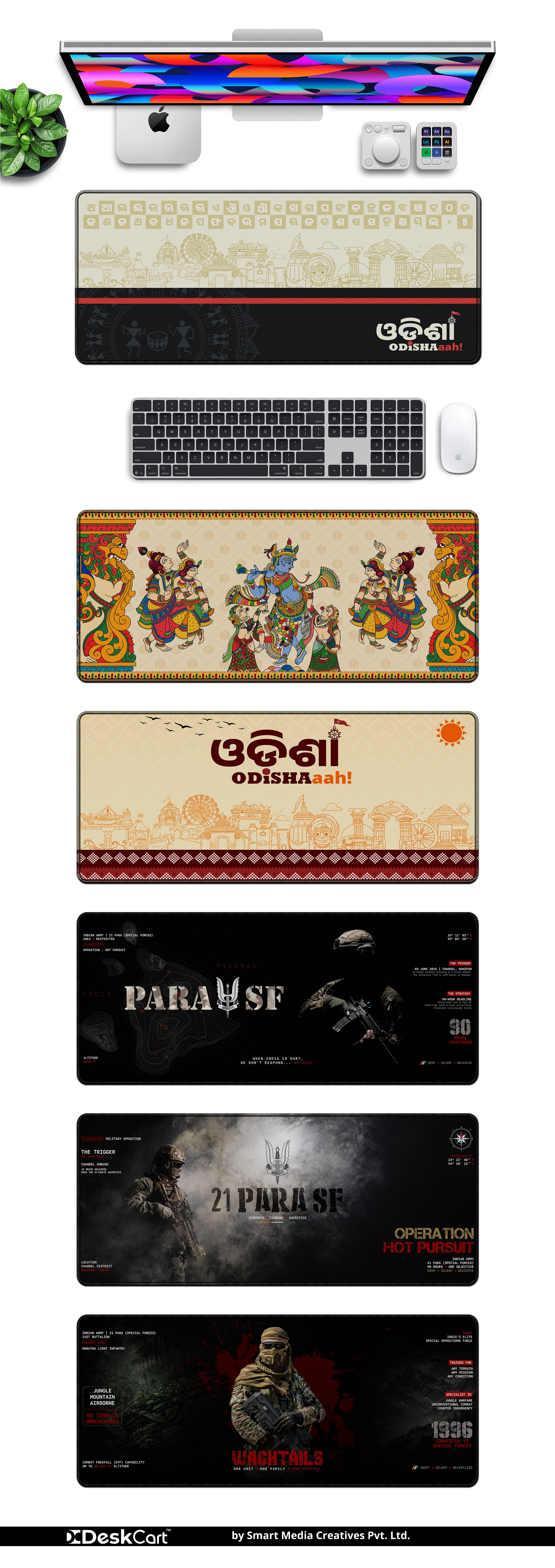 DeskCart deskmat collection presentation board