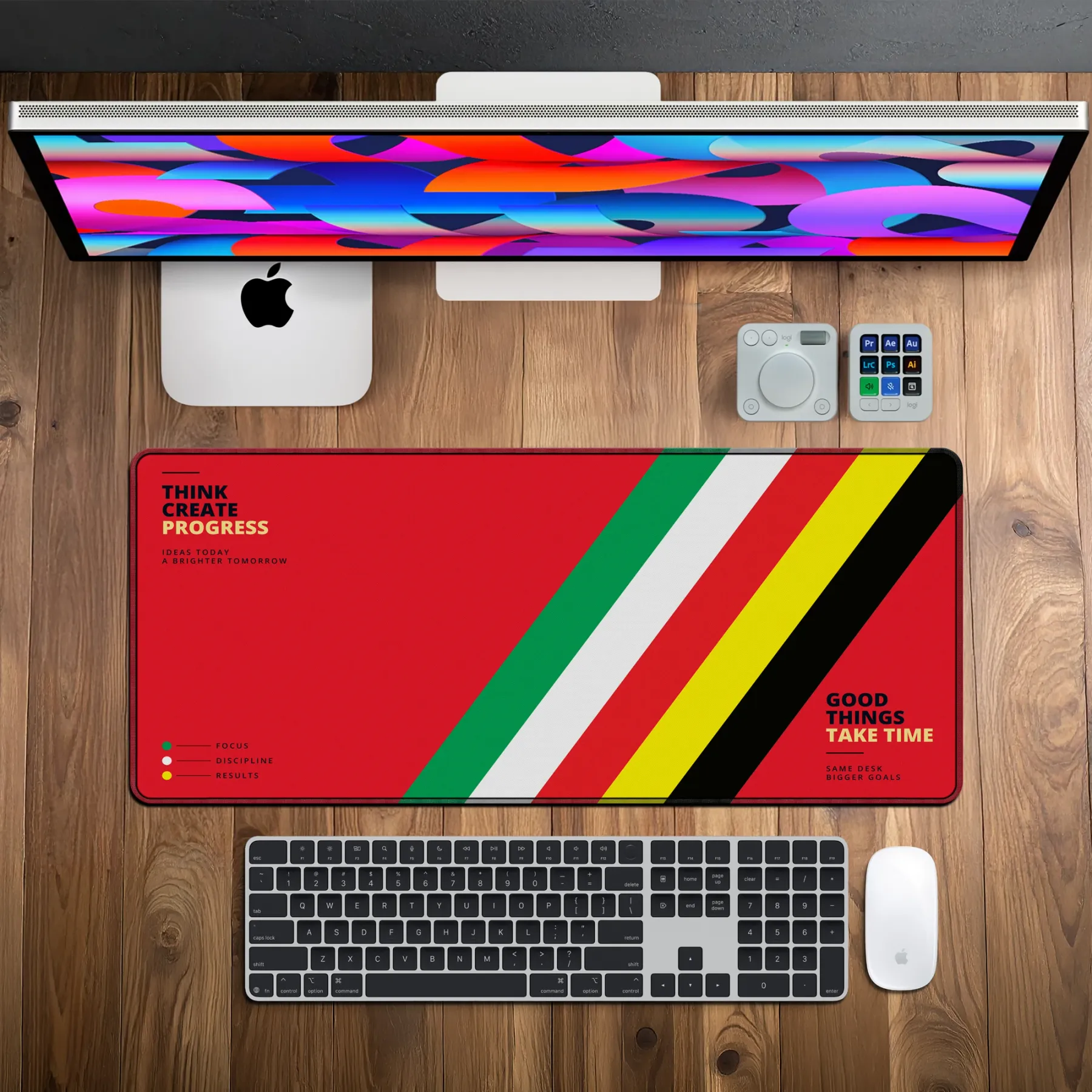 DeskCart illustrated deskmat design