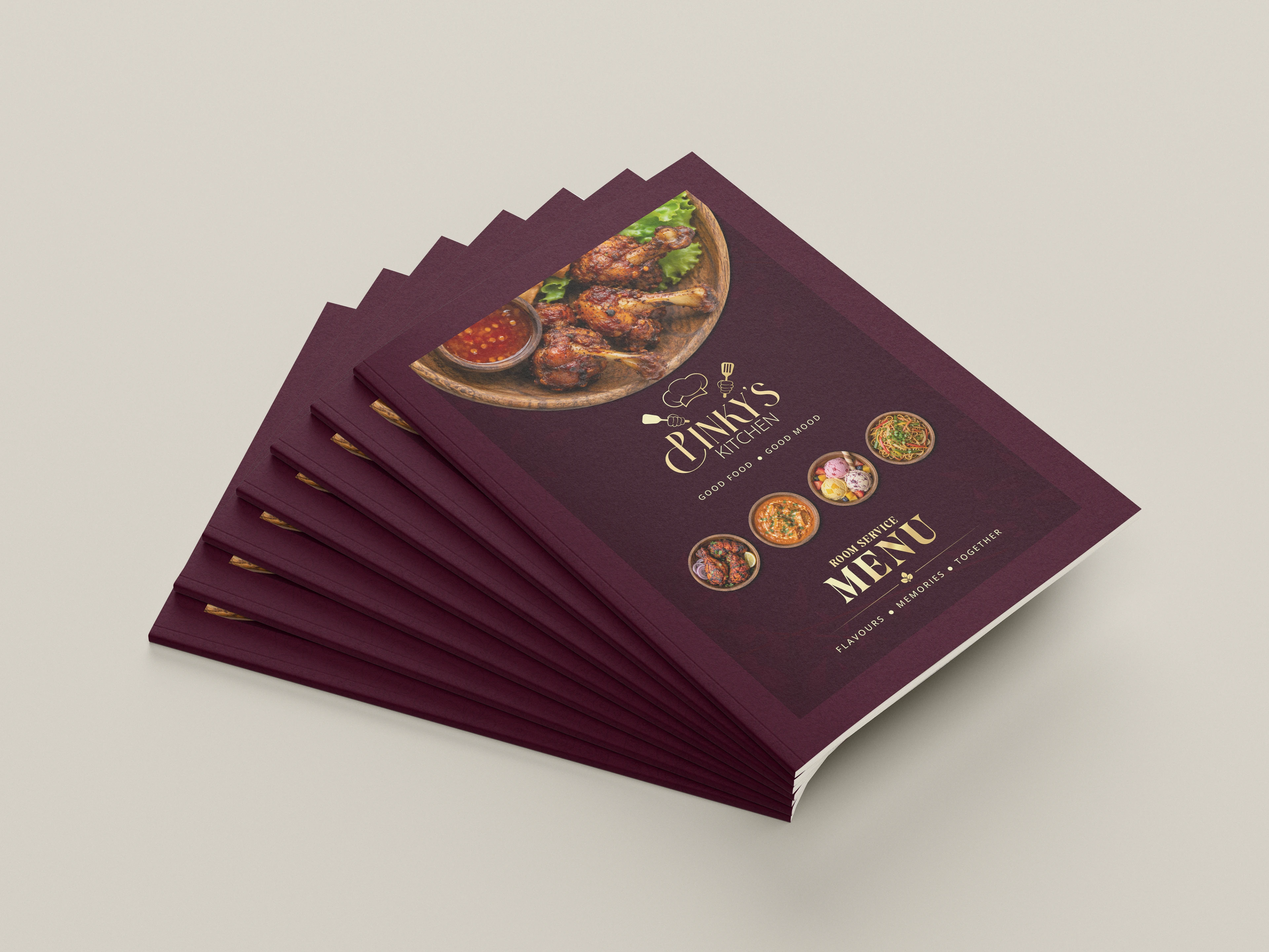 Pinky's Kitchen menu layout detail